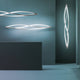 Nemo In The Wind Horizontal LED Hängelampe 183cm in modernem Design mit warmer LED-Beleuchtung.