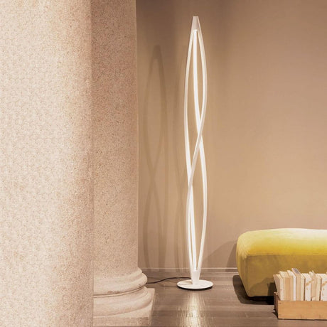 Nemo In The Wind LED floor lamp 183 cm in a modern room with warm LED lighting and an elegant structure.
