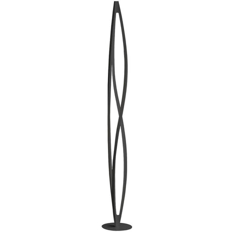 Nemo In The Wind LED floor lamp 183 cm in matte black with innovative design and diffused LED lighting.