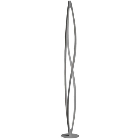 Nemo In The Wind LED floor lamp 183 cm with elegant design and diffused LED lighting in titanium grey.