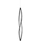 Nemo In The Wind Vertical LED Hängeleuchte 183cm in schwarzem, modernem Design, ideal für stilvolle Beleuchtung.
