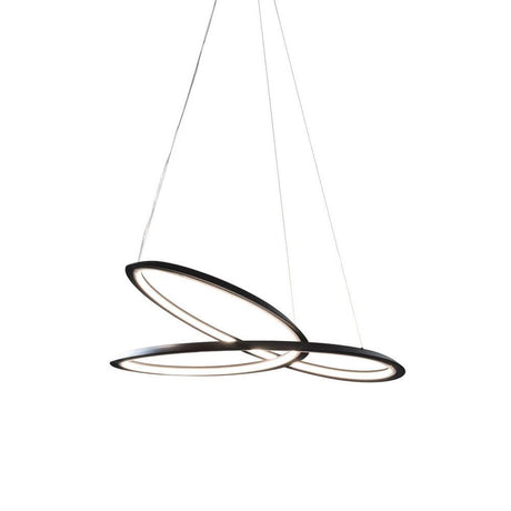 Nemo Kepler Downlight LED Hängelampe Ø 110cm mit drei schwebenden Ringen in modernem Design.