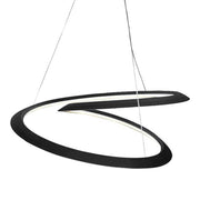 Nemo Kepler Minor Down LED pendant light Ø 84 cm in modern design with black finish