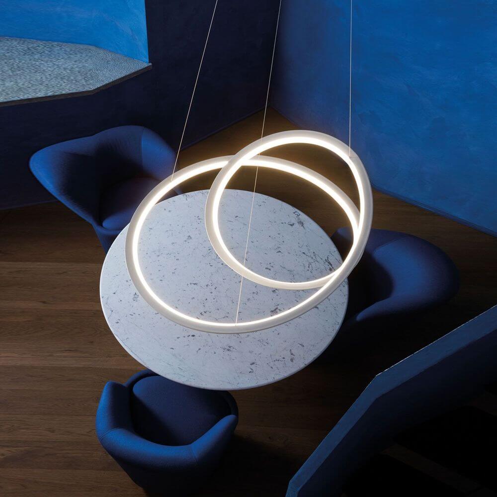 Lampada a ciondolo a LED Kepler Up Ø 110 cm