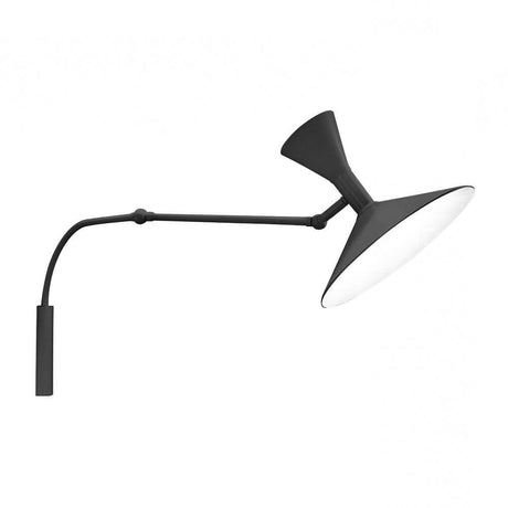 Nemo Lampe De Marseille Mini Wandleuchte mit Arm in Schwarz, elegant und funktional für Wandmontage.
