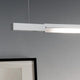 Nemo Linescapes Horizontal 200 LED Hängeleuchte drehbar in weiß mit satinierter Beleuchtung.
