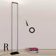 Nemo Logo LED Stehlampe 193cm in stilvollem Design, ideal für indirekte Beleuchtung, mit verstellbarem Reflektor.