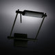 Nemo Logo LED Wandlampe oder Deckenleuchte in schwarzem Aluminium mit verstellbarem Diffusor.