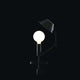 Nemo Mr. Light Tischlampe mit beweglichem Arm und matt Schwarz lackierter Struktur, diffuser Lichtstreuung.