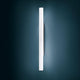 Nemo Norma 95 LED Spiegellampe mit opalweißem Diffusor und polierter Aluminiumstruktur, diffuse Lichtquelle, IP40.