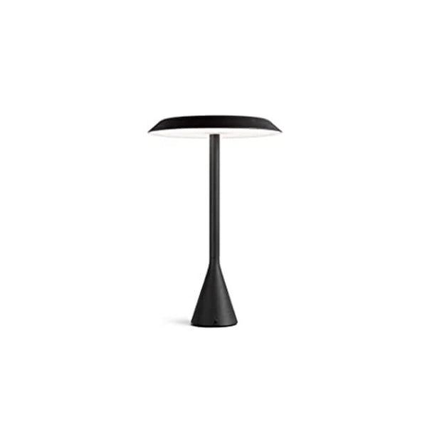 Nemo Panama Mini LED Akku-Tischlampe 30cm in schwarz, moderne Tischleuchte mit stylischem Design.