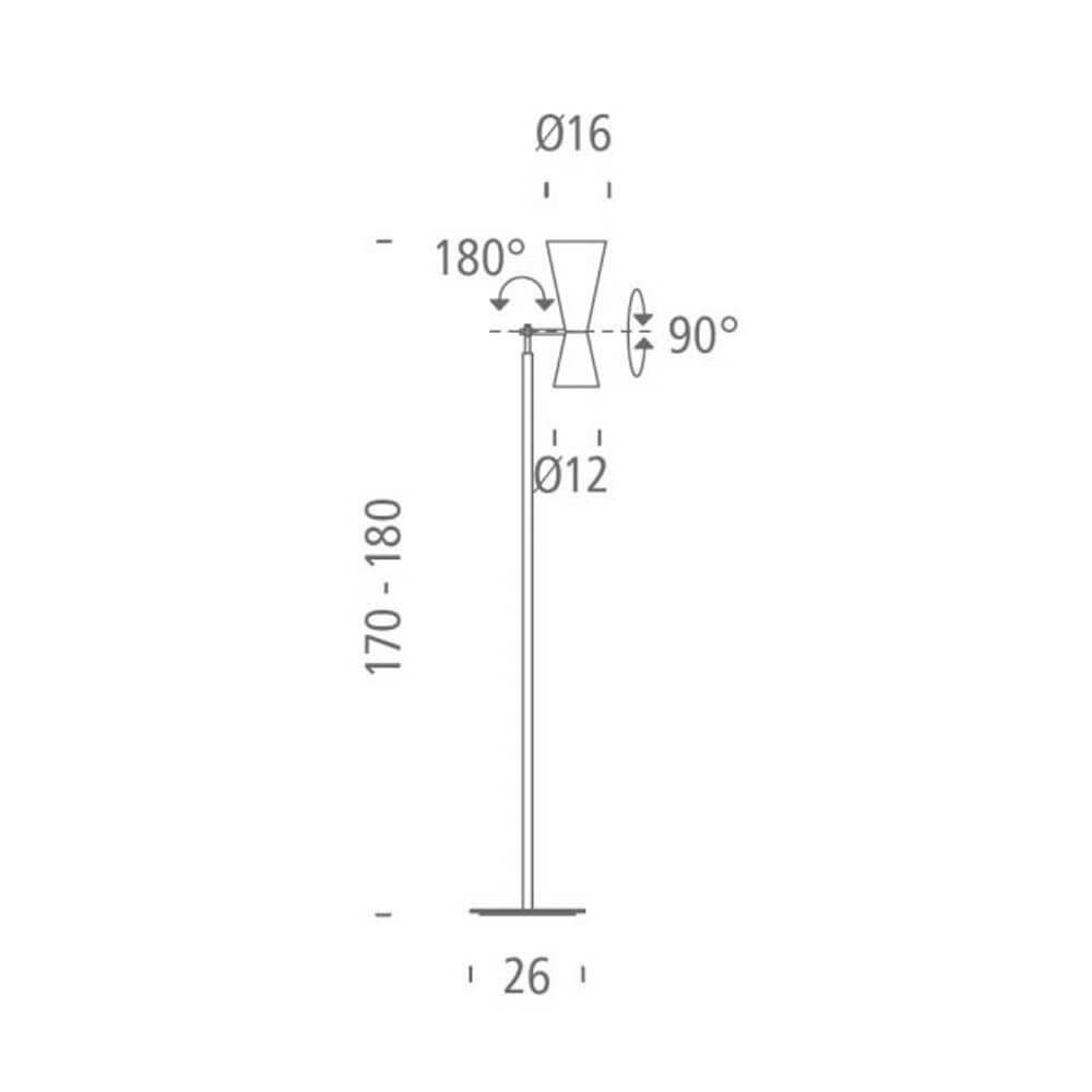 Nemo Parliament Floor Lamp Indireto/Direto