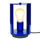 Nemo Pivotante À Poser Tischlampe drehbar in blauer Farbgebung mit sichtbarem Lampenschirm.