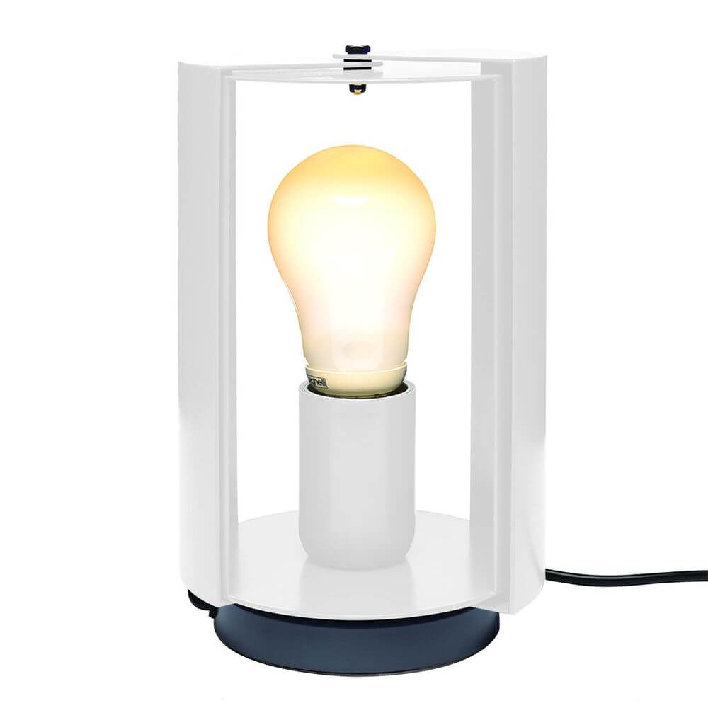 Nemo Pivotante À Poser Tischlampe drehbar mit zylindrischem Körper und beweglichen Schirmen.