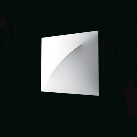 Nemo Saori Q1 lampe murale et plafonnier 62x62 cm au design élégant en aluminium blanc et diffuseur.