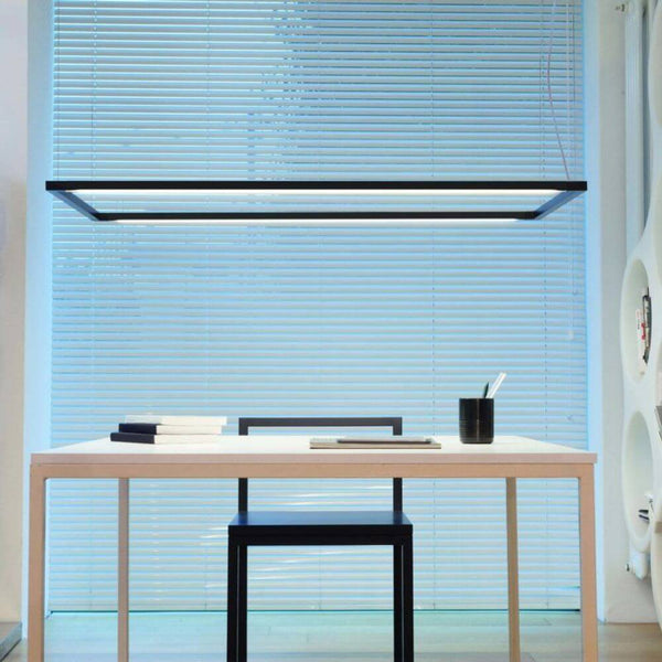 Nemo Spigolo Horizontal LED Hängeleuchte drehbar, moderne lineare Pendelleuchte über dem Schreibtisch