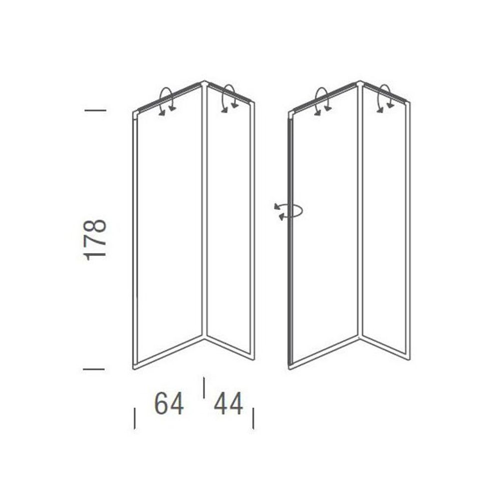 Nemo Spigolo LED Stehlampe 178cm drehbar
