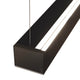 Nemo Tru Horizontal Up+Down LED Hängeleuchte, moderne Pendelleuchte mit dualem LED-Strip in schwarzer Ausführung.