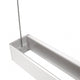 Detailansicht der Nemo Tru Horizontal Up+Down LED Hängeleuchte mit glänzender Struktur.