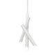 Nemo Tubes 3 LED Pendellampe mit drei ausrichtbaren Aluminiumrohren und Polycarbonatdiffusoren.