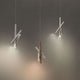 Nemo Tubes 3 LED Pendellampe in modernem Design mit Aluminiumrohren und integrierten LEDs.