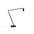 Nemo Untitled LED Tischlampe, matt schwarz lackiert, flexible Positionierung, modernes Design.
