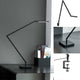 Nemo Untitled LED Tischleuchte in mattschwarz, modernes Design mit flexiblem Gelenk für optimale Lichtpositionierung.