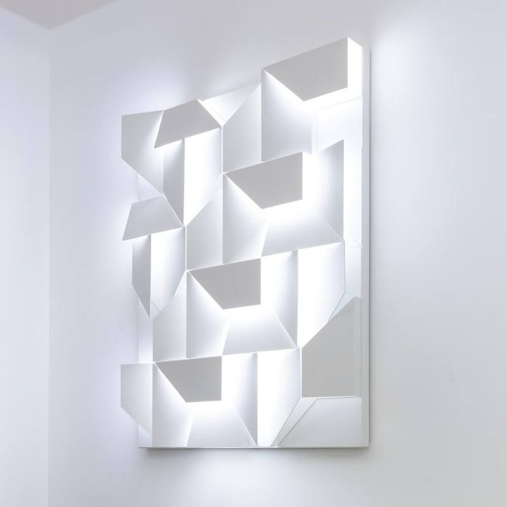 Nemo Wall Shadows Grand LED Wandlampe 120x90cm mit diffusen LED-Beleuchtung und modernem Design.