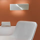 Nemo Wall Shadows Petit LED Wandlampe 15x45cm an orange Wand, elegantes Design mit diffuser Beleuchtung.