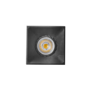 Neon recessed spotlight square black, square recessed ceiling light made of aluminum in black.