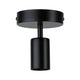 Neordic Wand- & Deckenleuchte Malja Schwarz Metall, elegante schwarze Deckenspots für E27 Leuchtmittel.