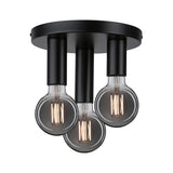 Neordic ceiling light Skogen 3-light black metal