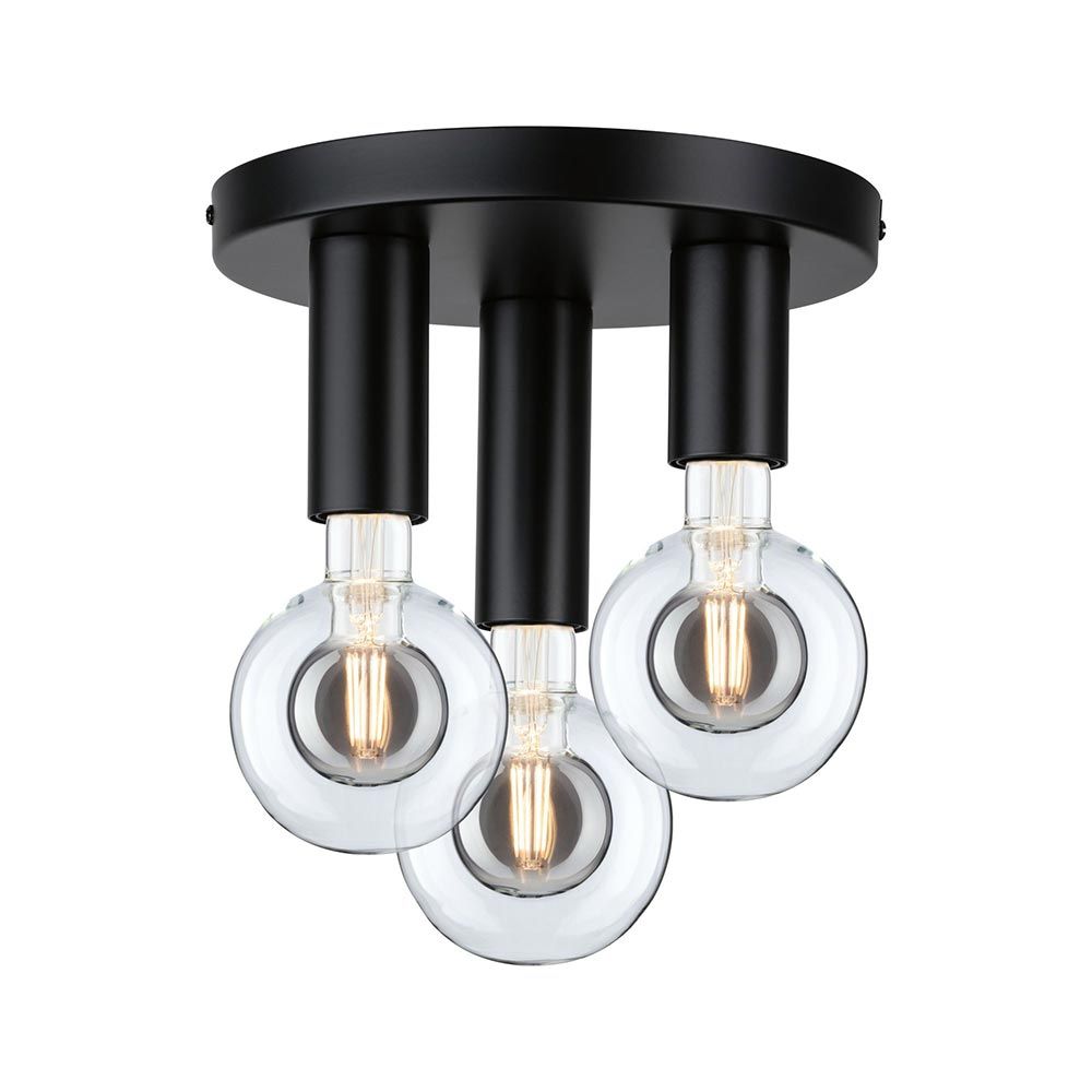 Neordic ceiling light Skogen 3-light black metal