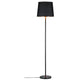 Neordic Enja Marmor Stehleuchte Schwarz Kupfer moderne Stehlampe mit Marmor und Stoff im nordischen Stil