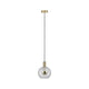 Neordic Esben Pendell max1x20W E27 Klar Messing gebürstet, moderne Pendelleuchte im Urban Jungle Stil.