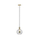 Neordic Esben Pendell max1x20W E27 Klar Messing gebürstet - elegante Pendelleuchte im Urban Jungle Stil