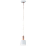 Neordic Haldar hanger lamp wit koper