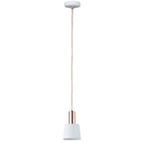 Neordic Haldar hanger lamp wit koper