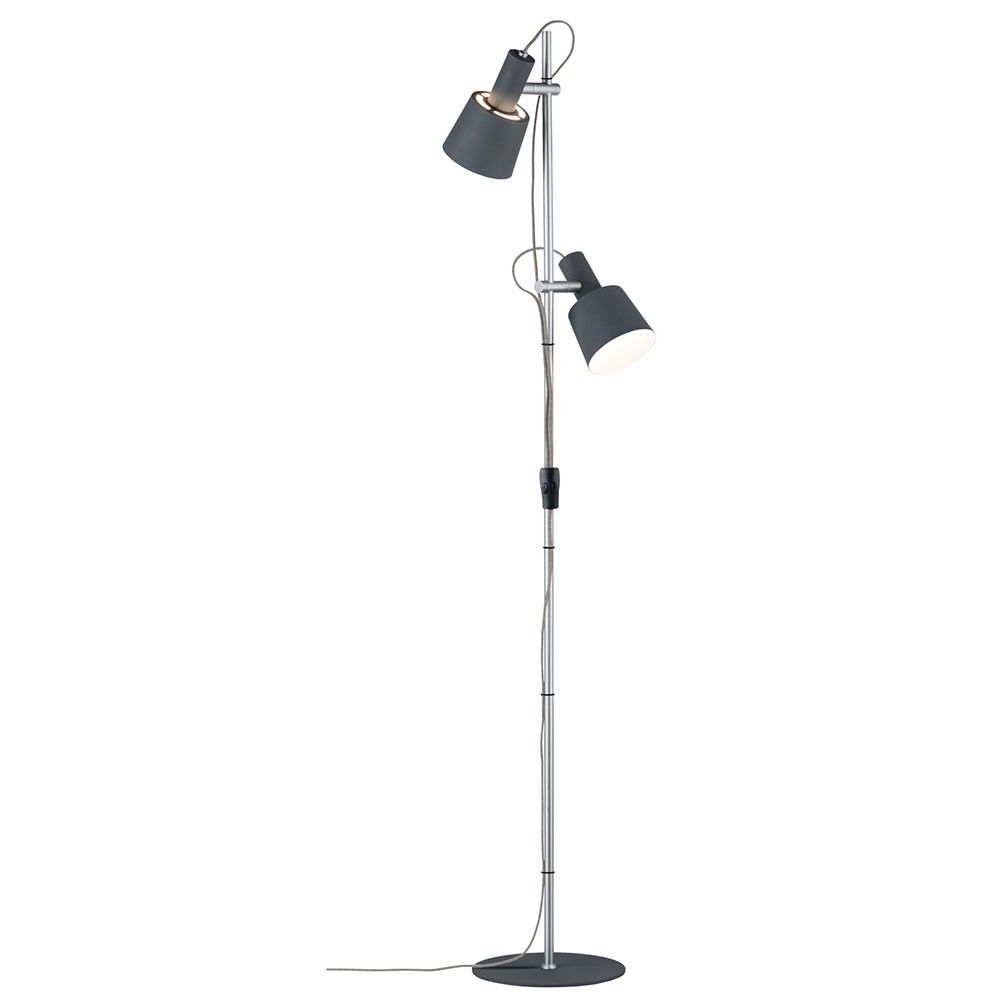 Neordic Haldar Eins a 2-flame grigio scuro cromo