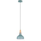 Neordic Holz Hängeleuchte Juna Softgrün, moderne Pendelleuchte mit Holz- und Metallelementen.
