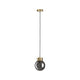 Neordic Linja Pendelleuchte max1x20W E27 Rauch Mess geb Spiegel Mt in Urban Jungle Stil mit Rauchglas und Messingdetails.
