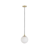 Neordic Menja Pendell max1x20W E27 Weiß Messing gebürstet