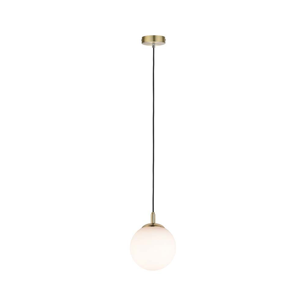 Neordic Menja Pendell max1x20W E27 Weiß Messing gebürstet