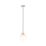 Neordic Menja Pendell max1x20W E27 Weiß Messing gebürstet