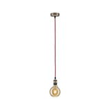 Nordic Pendant lampe Eldar Red, nickel brossé