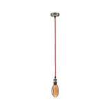 Nordic Pendant lampe Eldar Red, nickel brossé