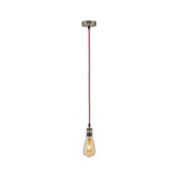 Nordic Pendant lampe Eldar Red, nickel brossé