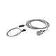 Alt Tag: Neordic Pendelleuchte Eldar Grau, Nickel Dimmbar inkl. Stecker – graues Stoffkabel mit Eurostecker, E27 Fassung und Kabelschalter
