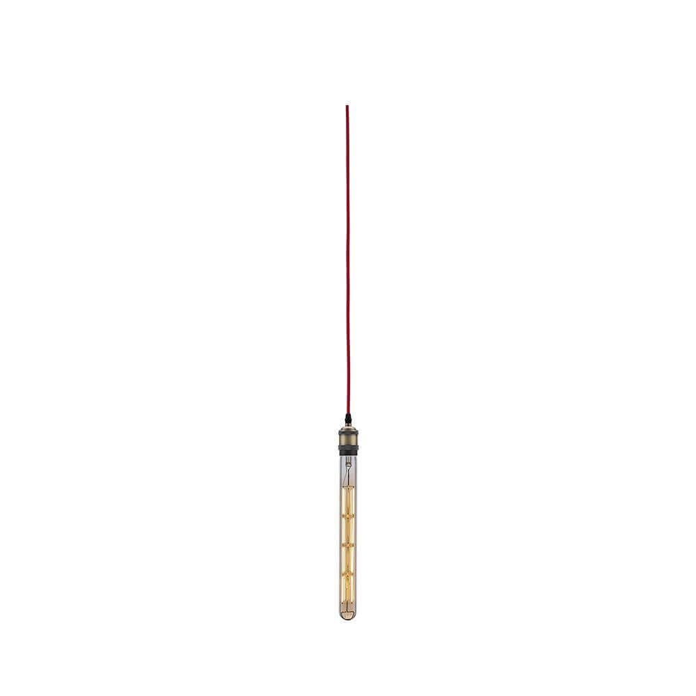 Neordic Pendelleuchte Eldar inkl. Stecker Rot, Chrom