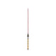 Neordic Pendelleuchte Eldar inkl. Stecker Rot, Chrom - stylische Pendellampe mit rotem Stoffkabel und E27-Fassung.